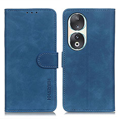 Funda de Cuero Cartera con Soporte Carcasa K03Z para Huawei Honor 90 5G Azul