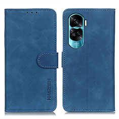 Funda de Cuero Cartera con Soporte Carcasa K03Z para Huawei Honor 90 Lite 5G Azul