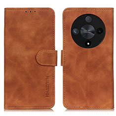 Funda de Cuero Cartera con Soporte Carcasa K03Z para Huawei Honor Magic6 Lite 5G Marron