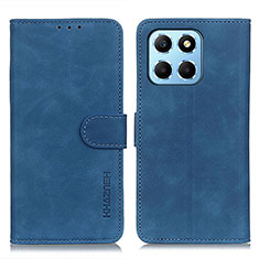 Funda de Cuero Cartera con Soporte Carcasa K03Z para Huawei Honor X6 Azul