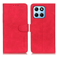 Funda de Cuero Cartera con Soporte Carcasa K03Z para Huawei Honor X6S Rojo