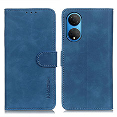 Funda de Cuero Cartera con Soporte Carcasa K03Z para Huawei Honor X7 Azul