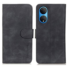 Funda de Cuero Cartera con Soporte Carcasa K03Z para Huawei Honor X7 Negro