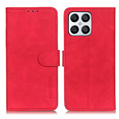 Funda de Cuero Cartera con Soporte Carcasa K03Z para Huawei Honor X8 4G Rojo