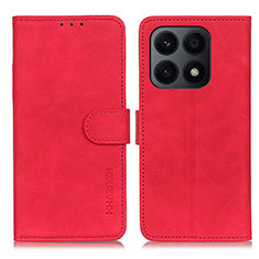 Funda de Cuero Cartera con Soporte Carcasa K03Z para Huawei Honor X8a 4G Rojo