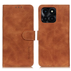 Funda de Cuero Cartera con Soporte Carcasa K03Z para Huawei Honor X8b Marron