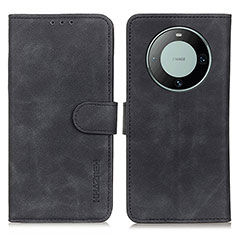 Funda de Cuero Cartera con Soporte Carcasa K03Z para Huawei Mate 60 Negro