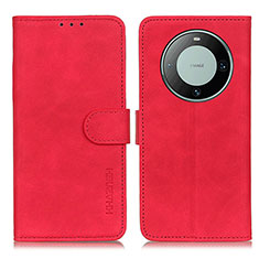 Funda de Cuero Cartera con Soporte Carcasa K03Z para Huawei Mate 60 Rojo