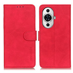 Funda de Cuero Cartera con Soporte Carcasa K03Z para Huawei Nova 11 Rojo