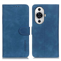 Funda de Cuero Cartera con Soporte Carcasa K03Z para Huawei Nova 11 Ultra Azul