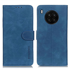 Funda de Cuero Cartera con Soporte Carcasa K03Z para Huawei Nova 8i Azul