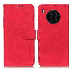 Funda de Cuero Cartera con Soporte Carcasa K03Z para Huawei Nova 8i Rojo
