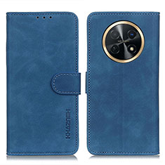 Funda de Cuero Cartera con Soporte Carcasa K03Z para Huawei Nova Y91 Azul