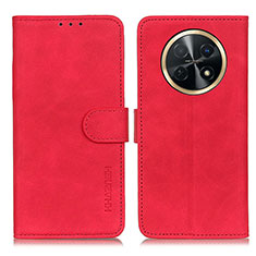 Funda de Cuero Cartera con Soporte Carcasa K03Z para Huawei Nova Y91 Rojo