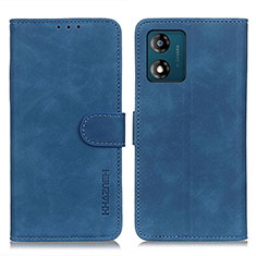 Funda de Cuero Cartera con Soporte Carcasa K03Z para Motorola Moto E13 Azul