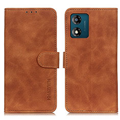 Funda de Cuero Cartera con Soporte Carcasa K03Z para Motorola Moto E13 Marron