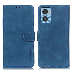 Funda de Cuero Cartera con Soporte Carcasa K03Z para Motorola Moto E22 Azul