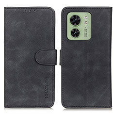 Funda de Cuero Cartera con Soporte Carcasa K03Z para Motorola Moto Edge (2023) 5G Negro