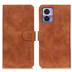 Funda de Cuero Cartera con Soporte Carcasa K03Z para Motorola Moto Edge 30 Neo 5G Marron