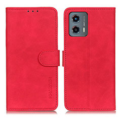 Funda de Cuero Cartera con Soporte Carcasa K03Z para Motorola Moto G 5G (2023) Rojo