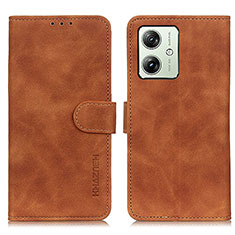 Funda de Cuero Cartera con Soporte Carcasa K03Z para Motorola Moto G54 5G Marron