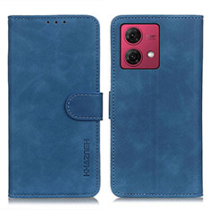 Funda de Cuero Cartera con Soporte Carcasa K03Z para Motorola Moto G84 5G Azul