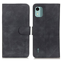 Funda de Cuero Cartera con Soporte Carcasa K03Z para Nokia C12 Negro