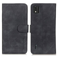 Funda de Cuero Cartera con Soporte Carcasa K03Z para Nokia C2 2nd Edition Negro