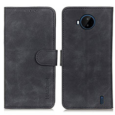 Funda de Cuero Cartera con Soporte Carcasa K03Z para Nokia C20 Plus Negro