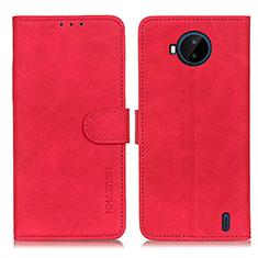 Funda de Cuero Cartera con Soporte Carcasa K03Z para Nokia C20 Plus Rojo