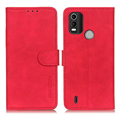 Funda de Cuero Cartera con Soporte Carcasa K03Z para Nokia C21 Plus Rojo