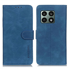 Funda de Cuero Cartera con Soporte Carcasa K03Z para OnePlus 10 Pro 5G Azul