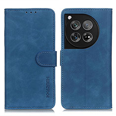 Funda de Cuero Cartera con Soporte Carcasa K03Z para OnePlus 12 5G Azul