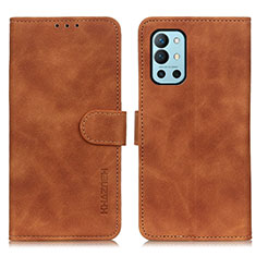 Funda de Cuero Cartera con Soporte Carcasa K03Z para OnePlus 9R 5G Marron