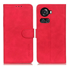 Funda de Cuero Cartera con Soporte Carcasa K03Z para OnePlus Ace 5G Rojo