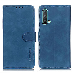 Funda de Cuero Cartera con Soporte Carcasa K03Z para OnePlus Nord CE 5G Azul