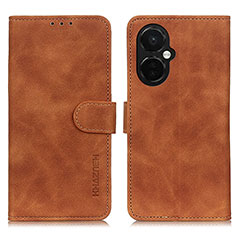 Funda de Cuero Cartera con Soporte Carcasa K03Z para Oppo K11x 5G Marron