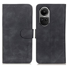 Funda de Cuero Cartera con Soporte Carcasa K03Z para Oppo Reno10 Pro 5G Negro