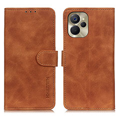 Funda de Cuero Cartera con Soporte Carcasa K03Z para Realme 10T 5G Marron