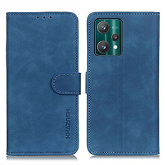 Funda de Cuero Cartera con Soporte Carcasa K03Z para Realme 9 Pro 5G Azul