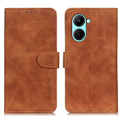 Funda de Cuero Cartera con Soporte Carcasa K03Z para Realme C33 (2023) Marron