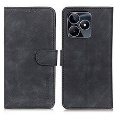 Funda de Cuero Cartera con Soporte Carcasa K03Z para Realme C51 Negro