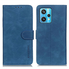 Funda de Cuero Cartera con Soporte Carcasa K03Z para Realme Narzo 50 Pro 5G Azul