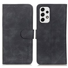 Funda de Cuero Cartera con Soporte Carcasa K03Z para Samsung Galaxy A23 4G Negro