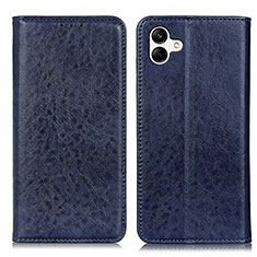 Funda de Cuero Cartera con Soporte Carcasa K03Z para Samsung Galaxy M04 Azul