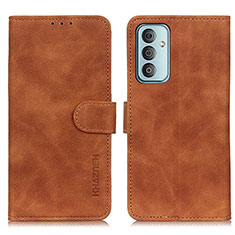 Funda de Cuero Cartera con Soporte Carcasa K03Z para Samsung Galaxy M13 4G Marron