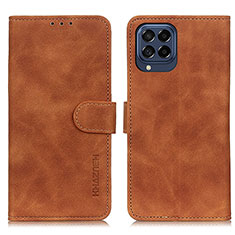 Funda de Cuero Cartera con Soporte Carcasa K03Z para Samsung Galaxy M53 5G Marron