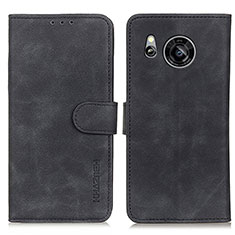 Funda de Cuero Cartera con Soporte Carcasa K03Z para Sharp Aquos Sense7 Negro