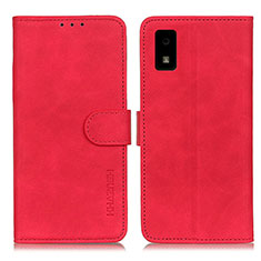 Funda de Cuero Cartera con Soporte Carcasa K03Z para Sharp Aquos wish Rojo