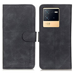 Funda de Cuero Cartera con Soporte Carcasa K03Z para Vivo iQOO Neo6 5G Negro